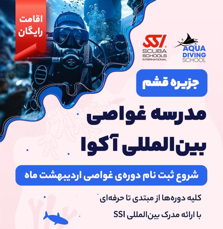 دوره غواصی قشم - اردیبهشت 1404